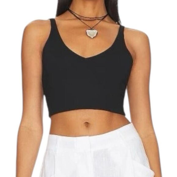 NEW Susana Monaco Very V Crop Top in Sugar Large - Picture 5 of 6